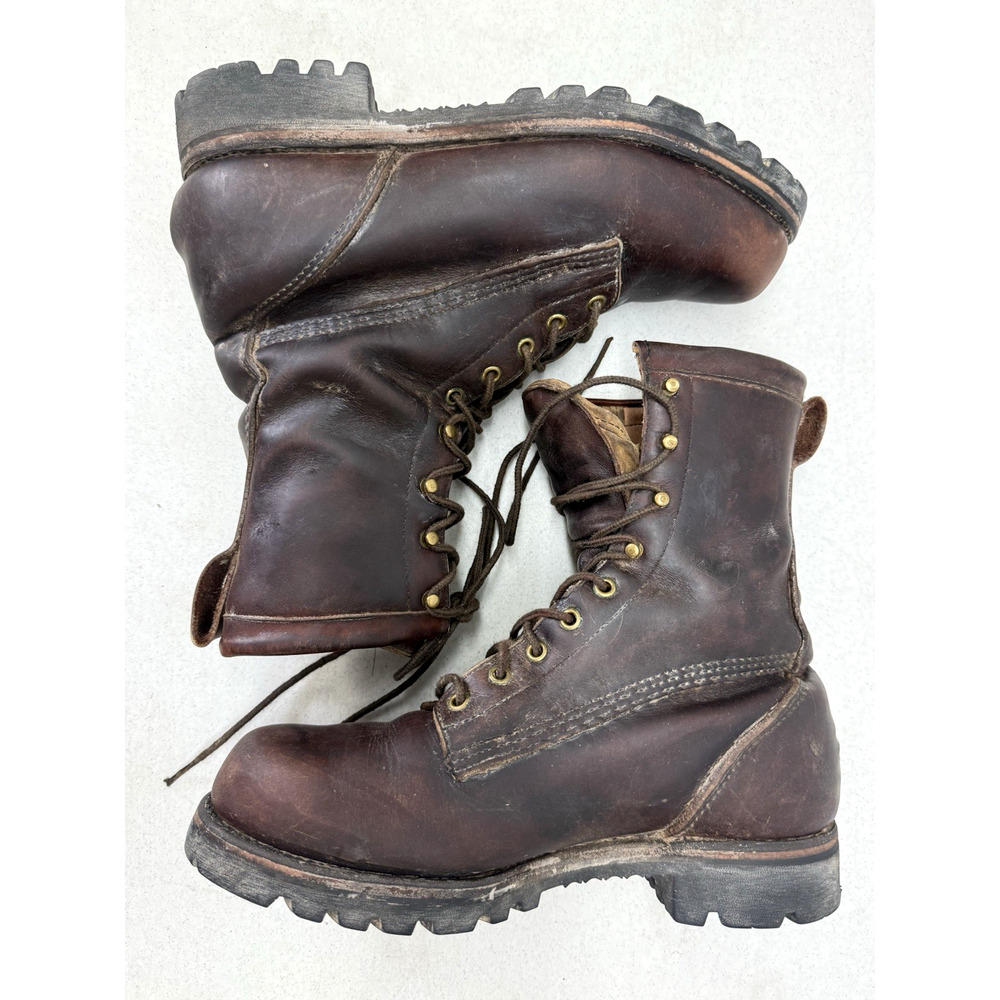 Filson Highlander Hunting Boots Mens Size 9 D Brown Leather Vibram